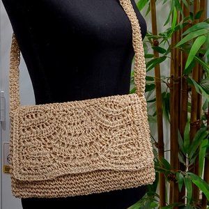 Straw Studios Woven Shoulder Handbag / Crossbody